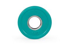 Цветной тренировочный диск Stecter D50 мм 1,0 кг зеленый 2233 Цветной тренировочный диск Stecter D50 мм 1,0 кг зеленый 2233