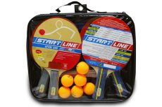 Набор для настольного тенниса Start line Level 200 4 ракетки 6 мячей+сетка Набор для настольного тенниса Start line Level 200 4 ракетки 6 мячей+сетка
