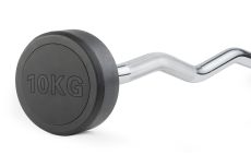 Штанга неразборная обрезиненная 10 кг. Изогнутый гриф. VictoryFit VF-DX5100 Штанга неразборная обрезиненная 10 кг. Изогнутый гриф. VictoryFit VF-DX5100