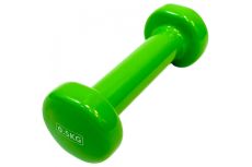 Гантель виниловая 0.5 кг Sportex E36743 зеленый